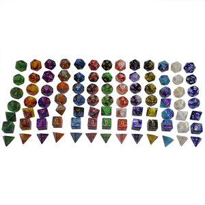 Rpg juego de dados genial Mix-color dados de 7 unids/set Dnd cubo juegos de dados para juego de tablero/juego de rol para regalo Dnd Rpg - Product Image 1