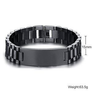 Pulseras de cadena de acero de titanio Jin Kai, placa curvada grabada para mujer, joyería de moda, personalización de lujo ligero - Product Image 2