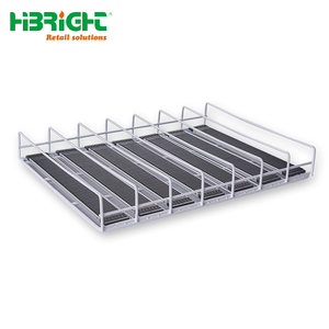 Automatic Shelf Pusher System Spring-Loaded <b>Drink</b> Organizer <b>Rack</b> for Supermarket Beverage and Can Display - Product Image 5