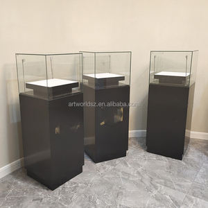 عروض Artworld سعر المصنع تصميم مخصص للمجوهرات نافذة متجر ضوء متجر عرض الخشب الرخامي - Product Image 3