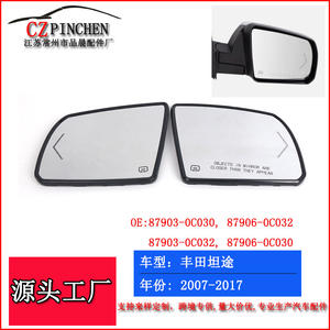 Espejo Retrovisor para Toyota Tundra Sequoia, Cristal Plano, Calefactable, con Señal de Giro, Izquierdo/Derecho, Negro, ABS - Product Image 4