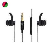 Dernière conception unique de sport 3.5mm écouteurs portables intra-auriculaires filaires écouteurs antibruit micro téléphone pilote DJ jeu utiliser du silicium