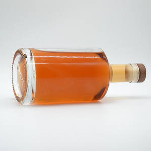 Vente en gros de bouteilles de rhum et de gin de 75 cl, personnalisées, super rondes, super flint, avec bouchon en liège, bouteilles de vodka en verre de 750 ml, fabricant en gros - Product Image 3