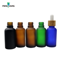 Coloré Mat Givré 10 ml 15ml 30ml 60ml 100ml Pipette En Verre Rose Bleu Ambre Cosmétique Huile Essentielle Sérum Flacons Compte-gouttes