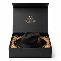 Boîte à chapeau en carton ondulé kraft recyclable personnalisée, impression quadricolore, forme personnalisée, grande boîte rigide FCS pour le rangement des chapeaux