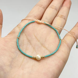 Bracelet de perles simples Miyuki personnalisé ajustable pour femme Vente en gros Fait à la main - Product Image 6