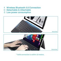 Clavier compatible avec Surface, clavier rétroéclairé Surface Go, clavier Microsoft Surface Pro 5, clavier d'exportation Surface