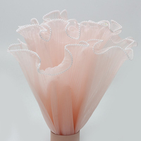 Tulle ondulé perlé de style coréen, rouleau vierge, écologique, réutilisable, pour emballage de fleurs DIY, doublure pour emballage de fleurs fraîches, matériaux d'emballage