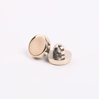 Bouton en plastique ABS de forme ronde, couleur dorée, de haute qualité, écologique, taille personnalisée