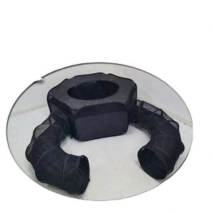 Parc de jeu pour petits animaux certifié BSCI avec tunnel de jeu, enclos imperméable pour lapins, tente-cage pour lapins avec tunnel rond - Product Image 2