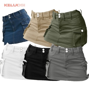 Jupe-culotte Cargo Taille Haute Pour Femme - Pantalon 7/4 Avec