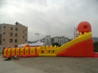 QIQU Casa de Brinco Inflable de Alta Resistencia, 26 pies de Altura, Base Espacial Multizona, Capacidad para 50 Personas, Ecológica, para Uso Interior/Exterior