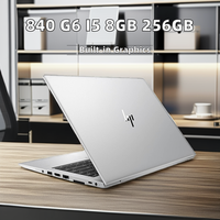Ordinateurs portables neufs en vrac, ordinateurs portables d'occasion à prix réduit, Elitebook 840 G6 I5-8th 8 Go de RAM, 256 Go de SSD, 14 pouces, ordinateurs portables d'occasion