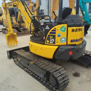 รถขุดมือสองคุณภาพสูง Komatsu PC35MR ขนาด 3.5 ตัน รถขุดตีนตะขาบขนาดเล็ก พร้อมบุ้งกี๋ขุด สำหรับงานไซต์แคบ จัดสวน มีสินค้าในสต็อก - Product Image 2