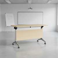 Büro-Klappmöbel für Schulungen, Tragbarer Faltbarer Raum mit Rollen, Verstellbarer Besprechungs-Laptop-Tisch und Stühle, Anpassbar
