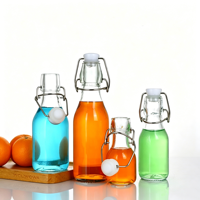 Botol Minuman Kaca Mini Bulat 2oz 4oz 5oz 8oz Grosir Sampel Gratis, Tutup Ayun, Anti Bocor, Mudah Dibuka, Untuk Pembuatan Bir Rumahan