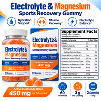 Gummies Équilibre Magnésium et Électrolytes avec Sodium, Potassium, Calcium Chloride – Nutrition Sportive – Fabrication en Marque Blanche