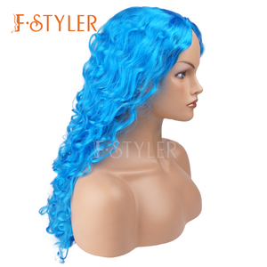 FSTYLER-Peluca de rizos ondulados para Halloween, <span class=keywords><strong>pelo</strong></span> sintético de anime, varios colores, venta al por mayor, <span class=keywords><strong>pelucas</strong></span> de <span class=keywords><strong>Carnaval</strong></span> - Product Image 2