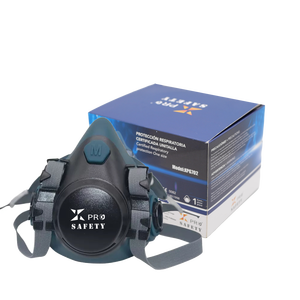 <span class=keywords><strong>Masque</strong></span> respiratoire jetable à trois couches en silicone à haute sécurité, demi-visage, avec pince-nez réglable, efficace contre la pollution atmosphérique et la peinture - Product Image 3