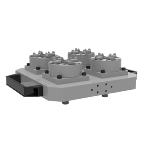 Abrazadera de montaje de carcasa electrónica personalizada, plantilla de fijación de herramienta, servicios de mecanizado de brochado de perforación por electroerosión por hilo 3D CNC para POM de bronce - Product Image 1