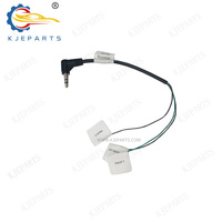 Câble de signal AUX personnalisé pour autoradio, 3 conducteurs, entrée MIC, prise d'alimentation, faisceau de câbles pour lecteur de voiture, télécommande au volant