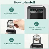 Boîtier de sécurité intelligent pour clés, électronique, Bluetooth, avec contrôle par application et codes PIN, partage de clés électroniques avec anse amovible