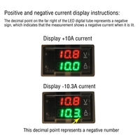 Hall Voltmeter Ammeter DC, Monitor tegangan arus LED Digital 12V 24V 36V 48V 60V, Voltmeter Ammeter DC 0-300V 50A 100A 200A 400A