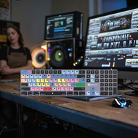 Clavier de raccourcis professionnel pour le montage vidéo pour Avid Media Composer pour Mac, clavier sans fil Bluetooth rétroéclairé