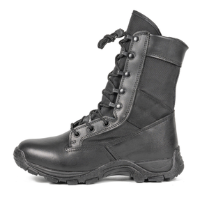 Botas de Desierto Negras DFB0109 para Campamento y Senderismo al Aire Libre, Botas Tácticas de Cuero Negro - Product Image 5