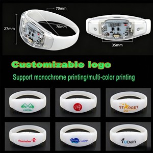 Pulsera Luminosa Personalizada de Fábrica al por Mayor, Pulsera LED Activada por Voz, Brazalete Luminoso con Sonido - Product Image 4