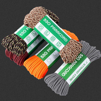 550lb 7 cœurs Paracord corde 4mm extérieur Parachute cordon Camping survie parapluie tente Bundle sac accessoire corde A0016
