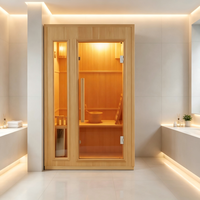 Luxuriöse Maßgefertigte Sauna mit Natürlichem Hemlockholz und Smartem Steuerungssystem für Villa, Hotel, Spa und Wellness-Projekte
