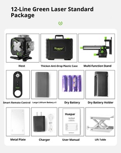 Nivel Láser Rotatorio Autonivelante Borka Industrial de 16 Líneas, 360 Grados, Haz Verde MX-16, Batería de Litio 18650, Garantía de 3 Años - Product Image 4