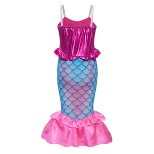 Costume <span class=keywords><strong>de</strong></span> <span class=keywords><strong>petite</strong></span> sirène pour filles, <span class=keywords><strong>robe</strong></span> <span class=keywords><strong>de</strong></span> princesse <span class=keywords><strong>Ariel</strong></span> avec bandeau, robes <span class=keywords><strong>de</strong></span> cosplay pour fête <span class=keywords><strong>de</strong></span> princesse - Product Image 4