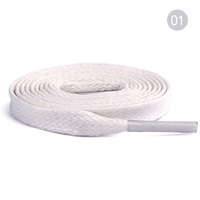 Lacets plats en coton de qualité supérieure, cirés, 7 mm, 100 % coton, pour bottes, chaussures en cuir, chaussures habillées