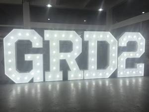 <span class=keywords><strong>Lettere</strong></span> Luminose Giganti in Metallo LED da 3, 4, 5 Piedi <span class=keywords><strong>per</strong></span> Decorazioni Matrimoniali ed Eventi - Product Image 5
