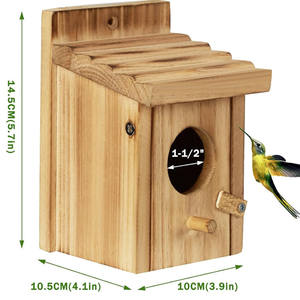 Aangepaste Groothandel Van Verschillende Stijlen Van Houten Vogelhuisjes Geschikt Voor Outdoor Bekijken Van Vogels In Houten Vogelhuisjes - Product Image 3