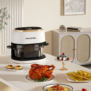 หม้อหุงข้าวไร้น้ำมันไฟฟ้า4L ทันสมัยตะกร้าคู่ควบคุมดิจิตอลเครื่องใช้ในครัวหน้าต่างดูของใช้ในครัวเรือน - Product Image 2