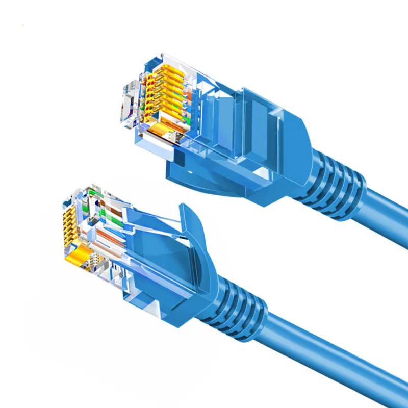 Ethernet UTP Indoor CAT6 RJ45 Blue Patch Cord Cable