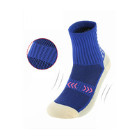 Chaussettes de Football Mi-Mollet de Sport d'Élite en Gros, Séchage Rapide et Respirantes avec Fond en Éponge, Antidérapantes, Manchette Imprimée Numérique pour Homme