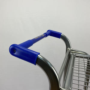 Kualitas tinggi lapisan ganda tidak karat gudang menggunakan troli belanja Supermarket di toko truk tangan - Product Image 4