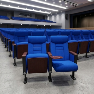 Chaises de cinéma pliantes multifonctionnelles, durables, en tissu de couleur personnalisée, pour la maison, le bureau, l'école, l'auditorium VIP, le théâtre - Product Image 1