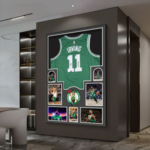 Cadre d'affichage de <span class=keywords><strong>basket</strong></span>-ball avec étoiles Stephen, toile huilée en porcelaine, art mural pour chambre d'enfant garçon, décoration de chevet - Product Image 4