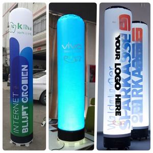 Röhren 10ft LED Light Logo Drucken <span class=keywords><strong>Promo</strong></span> Marketing Rotary Infla table Cylinder Pillar Events Dekorative Beleuchtung Runde Säule - Product Image 3