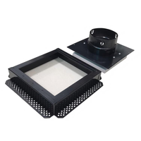 Rejilla de Ventilación Empotrada de Acero Galvanizado de Alta Resistencia para Techo y Pared, para HVAC Industrial