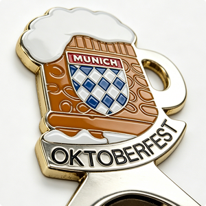 Custom Zinc Alloy Soft Enamel Beer Mug Opener with Magnetic Back Love & Music Themes Halloween Beer Festival Souvenir - Product Image 6