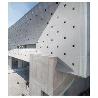 Panneau de façade de mur-rideau en aluminium avec verre isolant, imperméable et isolant thermique, design moderne pour l'extérieur des bâtiments