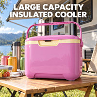 Glacière rigide en plastique isolée pour aliments et boissons avec couvercle durable pour camping, pêche, plage - Fabricant