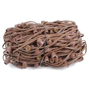 330 Ft Bulk Reel Commercial Grade <strong>String</strong> Light Cord, No Plug (C9/E17 Base)