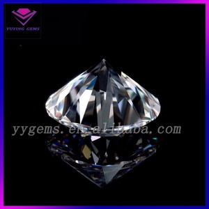 Moissanita de Laboratorio con Tratamiento Térmico, Corte Brillante Redondo, Claridad VVS1, Piedra de Diamante Artificial - Product Image 6